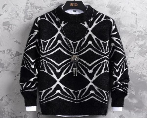 men039s sweaters 2021 winter fashion mink cashmere sweater men thick warm christmas jumper half turtleneck male pullover2685550, White;black
men039s sweaters 2021 winter fashion mink cashmere sweater men thick warm christmas jumper half turtleneck male pullover2685550, White;black