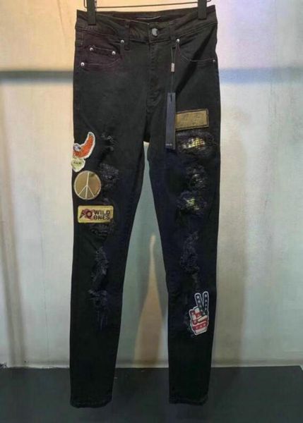 21ss personality men fashion street trend stretch jeans hole art patch skinny pants european and american autumn winter3391390, Blue
21ss personality men fashion street trend stretch jeans hole art patch skinny pants european and american autumn winter3391390, Blue