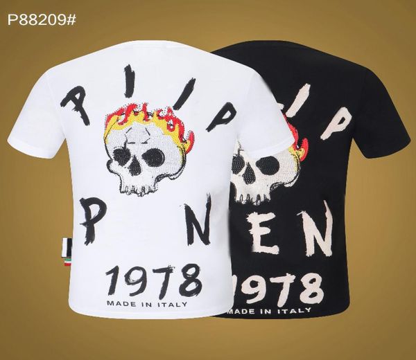 pp fashion men's designer slim fit t-shirt summer rhine short sleeve round neck shirt tee skulls print streetwear collar polos m-xxxl, White;black
pp fashion men's designer slim fit t-shirt summer rhine short sleeve round neck shirt tee skulls print streetwear collar polos m-xxxl, White;black