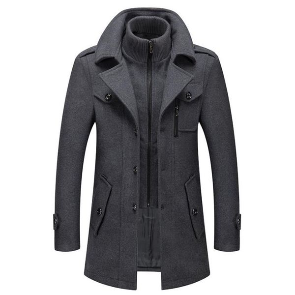 mens wool blends jacket winter autumn long windproof coat casual thick slim fit male overcoat 230829, Black
mens wool blends jacket winter autumn long windproof coat casual thick slim fit male overcoat 230829, Black