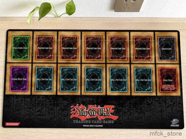 Image of Mouse Pads Wrist Rests YuGiOh Classic Playmat TCG CCG Mat Trading Card Game Mat Table Desk Mat Mouse Pad Gaming Play Mat Bag R230830