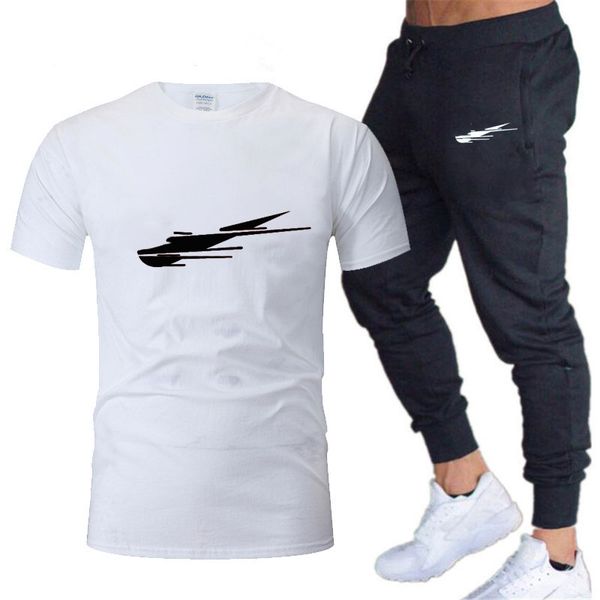 men's solid color simple set round neck casual t-shirt+thin pants casual two piece set, Gray
men's solid color simple set round neck casual t-shirt+thin pants casual two piece set, Gray