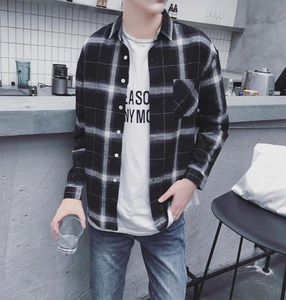 men flannel plaid shirt cotton 2020 spring autumn casual long sleeve shirt soft comfort slim fit styles brand man plus size xxxl7321108, White;black
men flannel plaid shirt cotton 2020 spring autumn casual long sleeve shirt soft comfort slim fit styles brand man plus size xxxl7321108, White;black