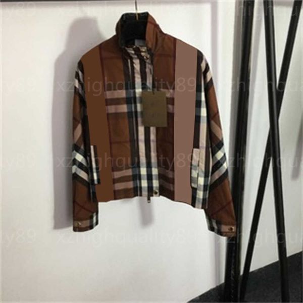 womens jacket designer women coat fashion check contrast plaid standing neck long sleeved zippered coats designers jackets women clothing 55, Black;brown
womens jacket designer women coat fashion check contrast plaid standing neck long sleeved zippered coats designers jackets women clothing 55, Black;brown