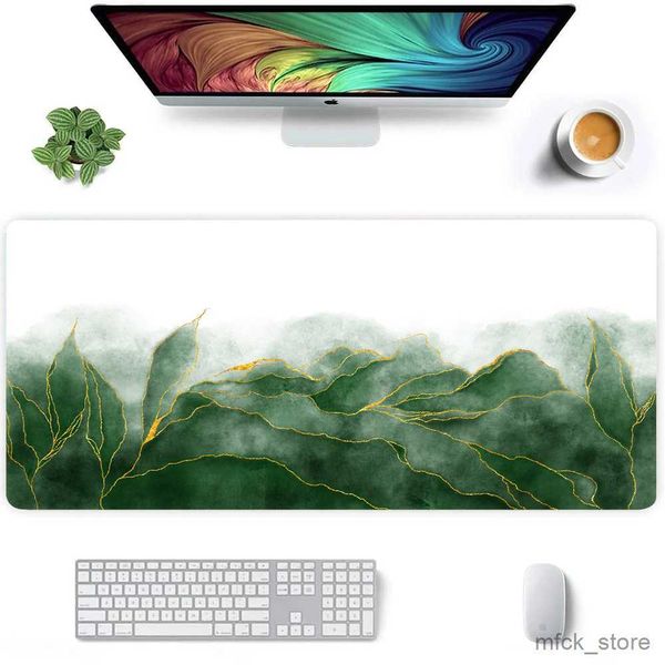 Image of Mouse Pads Wrist Rests Gaming Mouse Pad Office Tables Desk Mat Watercolor Painting Style Mouse Carpet Rubber Desk Pad Desk Accessories R230830