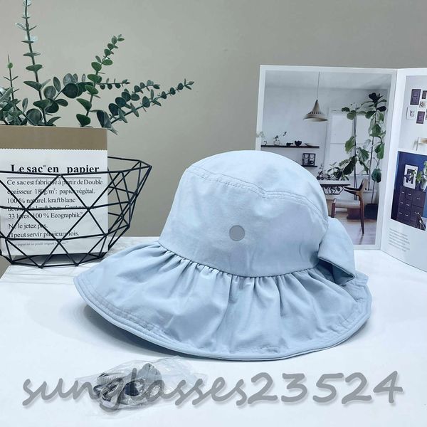 light blue fisherman's hat lu large brim bow fisherman hat, women's visor, foldable hat, designer hat, light and comfortable sunsc, Blue;gray
light blue fisherman's hat lu large brim bow fisherman hat, women's visor, foldable hat, designer hat, light and comfortable sunsc, Blue;gray