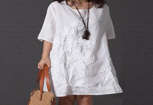 3xl plus size dress women cotton linen casual loose shirt dress vintage embroidery female half sleeve robe vestidos summer 20197395545, Black;gray
3xl plus size dress women cotton linen casual loose shirt dress vintage embroidery female half sleeve robe vestidos summer 20197395545, Black;gray