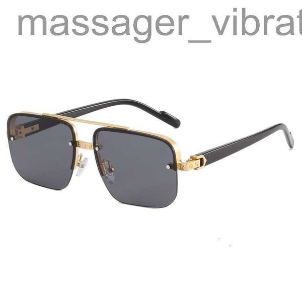 cut New fashion half frame edge sunglasses for women trend box sunglasses for men's glasses M3M4 6Z7O