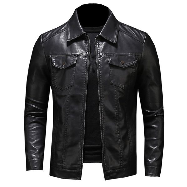 men's leather faux leather men's motorcycle leather jacket large size pocket black zipper lapel slim fit male spring and autumn pu
men's leather faux leather men's motorcycle leather jacket large size pocket black zipper lapel slim fit male spring and autumn pu