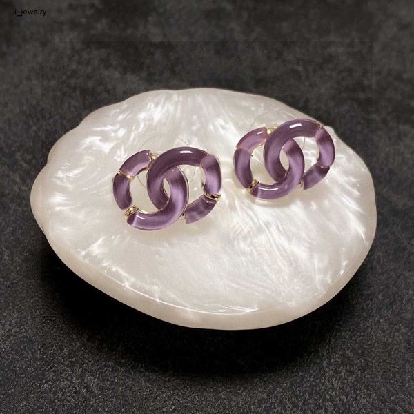 designer earrings for women charm jewelry light purple crystal clear gemstone ear pendants including box valentine's day gift, Golden
designer earrings for women charm jewelry light purple crystal clear gemstone ear pendants including box valentine's day gift, Golden