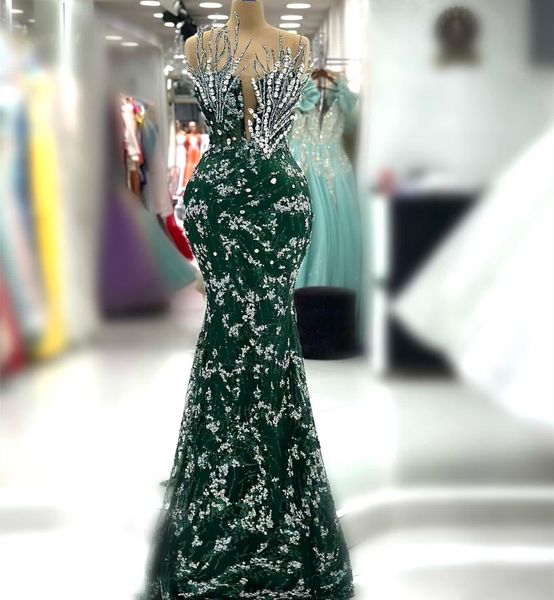 2023 aso ebi arabic dark green mermaid prom dress crystals sequined lace evening formal party second reception birthday engagement gowns dre, Black
2023 aso ebi arabic dark green mermaid prom dress crystals sequined lace evening formal party second reception birthday engagement gowns dre, Black