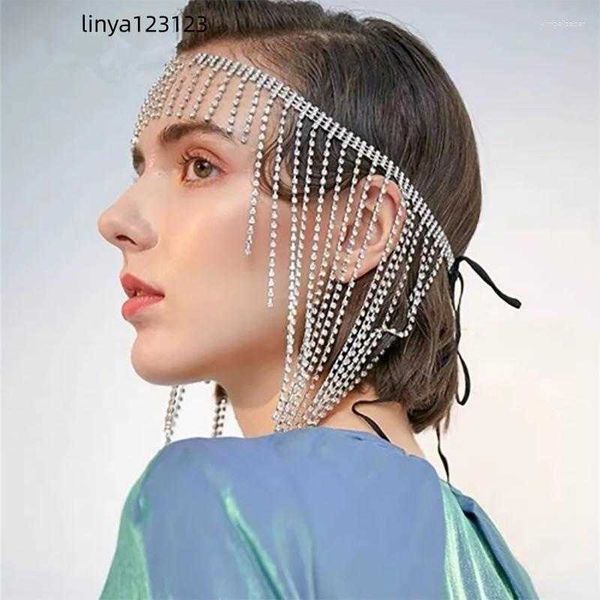 hair clips fashion headband personality temperament tassel rhinestone forehead chain band headwear, Golden;silver
hair clips fashion headband personality temperament tassel rhinestone forehead chain band headwear, Golden;silver