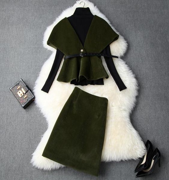 european and american women039s clothing 2019 winter new style longsleeved sweater cape coat skirts fashionable woolen suit5517211, White
european and american women039s clothing 2019 winter new style longsleeved sweater cape coat skirts fashionable woolen suit5517211, White
