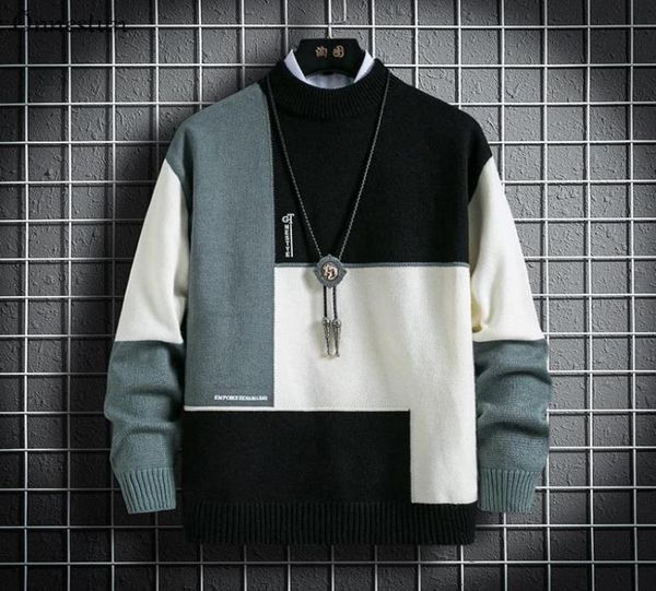 onnestun sweater men new winter stitching design men039s sweater long sleeve knitted pullover casual man 5811505, White;black
onnestun sweater men new winter stitching design men039s sweater long sleeve knitted pullover casual man 5811505, White;black