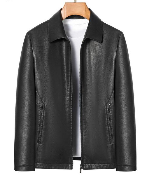 spring and autumn men's genuine leather lapel neck jacket fashion slim sheepskin coat black husband gift youth
spring and autumn men's genuine leather lapel neck jacket fashion slim sheepskin coat black husband gift youth