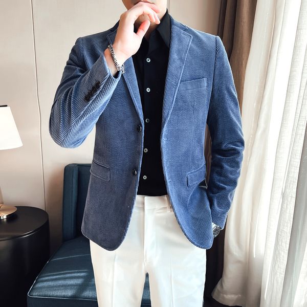 mens suits blazers men spring business blazersmale slim fit corduroy fashion suit jacketsman leisure tuxedo plus size s4xl 230829, White;black
mens suits blazers men spring business blazersmale slim fit corduroy fashion suit jacketsman leisure tuxedo plus size s4xl 230829, White;black