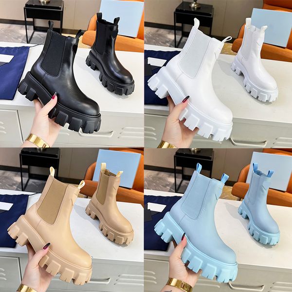 luxury designer monolith shiny leather boots cowboy women genuine leather pink black white platform snow boot size 35-41
luxury designer monolith shiny leather boots cowboy women genuine leather pink black white platform snow boot size 35-41