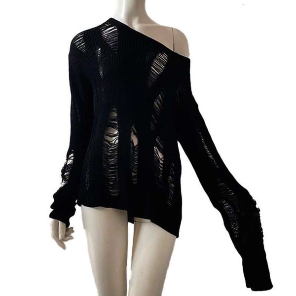 womens sweater outside the territory hollowed out dark autumn and winter, White;black
womens sweater outside the territory hollowed out dark autumn and winter, White;black