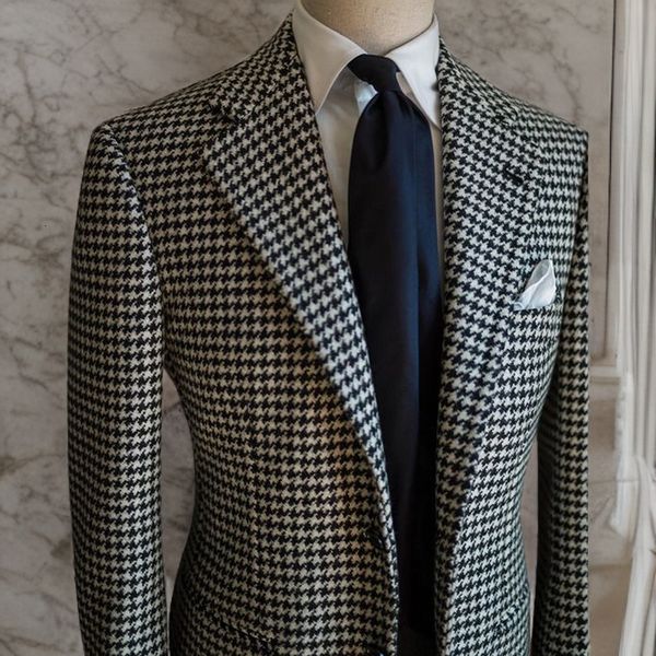 men's suits blazers plaid wedding blazer for men in stock notched lapel suit jacket houndstooth pattern elegant male fashion coat 23082, White;black
men's suits blazers plaid wedding blazer for men in stock notched lapel suit jacket houndstooth pattern elegant male fashion coat 23082, White;black