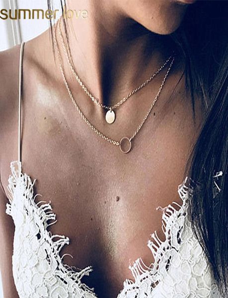 new simple coin necklace multilayer chain tassel tiny clavicle pendant necklaces for women jewelry gift girl jewelry6750293, Silver
new simple coin necklace multilayer chain tassel tiny clavicle pendant necklaces for women jewelry gift girl jewelry6750293, Silver
