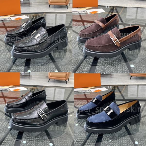 designer shoes men loafers cowhide platform sneakers rubber black shiny leather chunky round head sneaker thick bottom shoe size 38-45
designer shoes men loafers cowhide platform sneakers rubber black shiny leather chunky round head sneaker thick bottom shoe size 38-45
