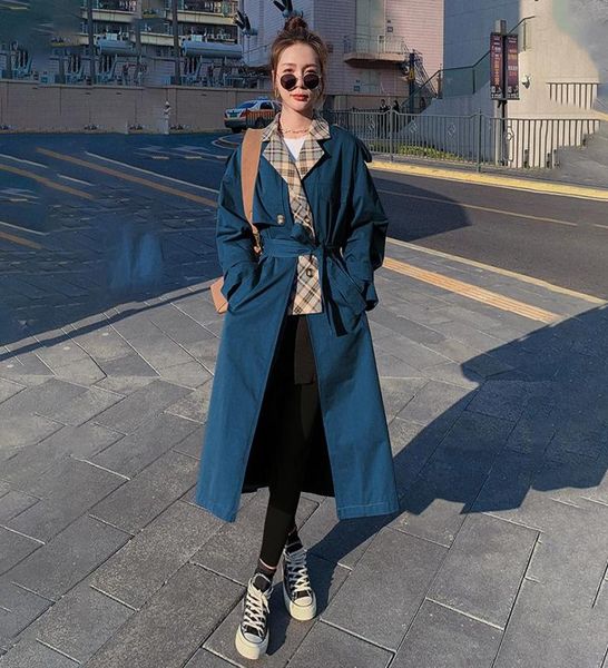 women039s trench coats windbreaker long plaid stitching spring autumn coat loose casual ladies cloak design sense classic fashi1471859, Tan;black
women039s trench coats windbreaker long plaid stitching spring autumn coat loose casual ladies cloak design sense classic fashi1471859, Tan;black