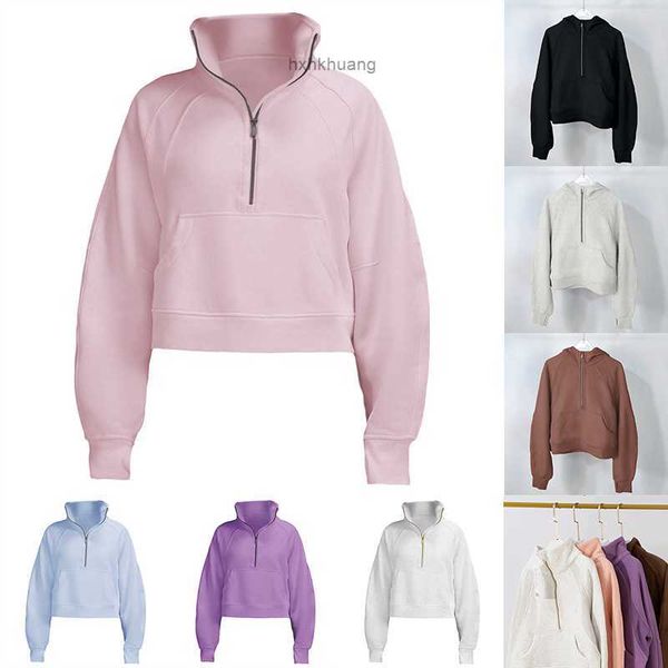 fashion scubas lululemen womens yoga hoodie jackets thick scuba hoodys sports half zipper terry designer sweater cing loose short clothes wi, Black
fashion scubas lululemen womens yoga hoodie jackets thick scuba hoodys sports half zipper terry designer sweater cing loose short clothes wi, Black