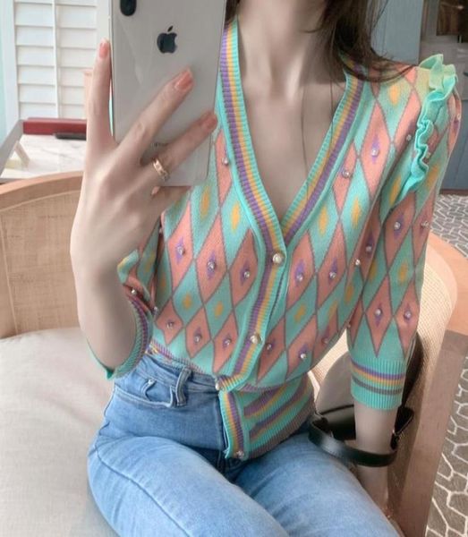 530 2021 summer brand same style regular v neck cardigan sweater white women clothes ali4741369, White;black
530 2021 summer brand same style regular v neck cardigan sweater white women clothes ali4741369, White;black