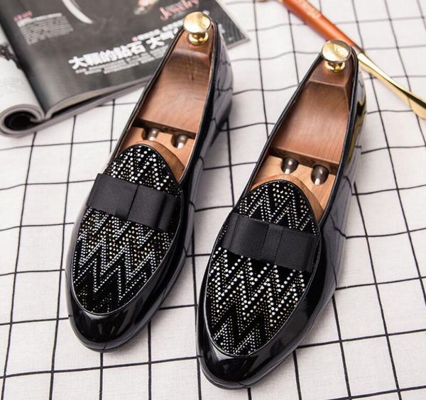 luxury men dress shoes mens loafers patent leather rivets slip on luxurys men business party loafer sneaker wedding shoe size:eu39-44, Black
luxury men dress shoes mens loafers patent leather rivets slip on luxurys men business party loafer sneaker wedding shoe size:eu39-44, Black