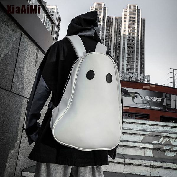 school bags korean style funny ghost personality backpack student fashion street large capacity halloween bag 230830
school bags korean style funny ghost personality backpack student fashion street large capacity halloween bag 230830