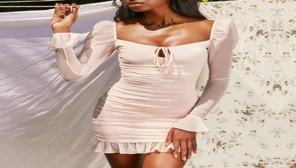 mesh ruffles lace up dress women long sleeve zipper double layer party mini ruched summer vestidos 2021 casual dresses3328352, Black;gray
mesh ruffles lace up dress women long sleeve zipper double layer party mini ruched summer vestidos 2021 casual dresses3328352, Black;gray