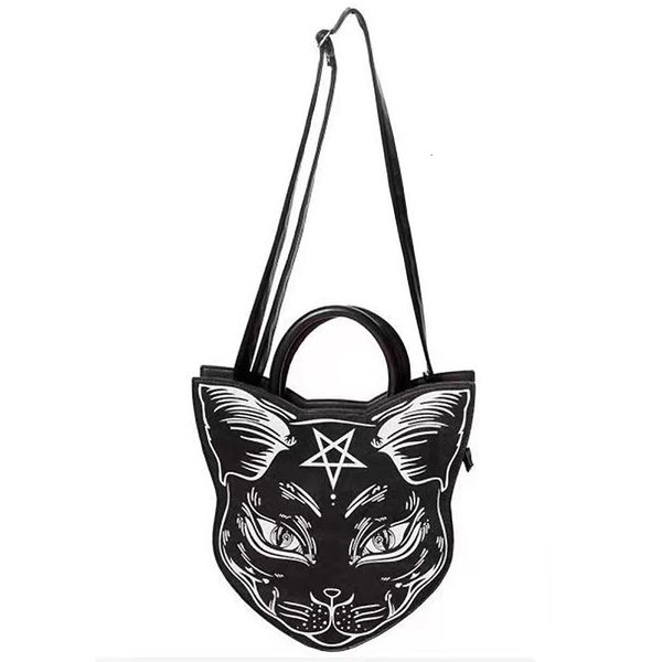 evening bags women's harajuku style dark cat face bag punk halloween cossbody bag 230830
evening bags women's harajuku style dark cat face bag punk halloween cossbody bag 230830
