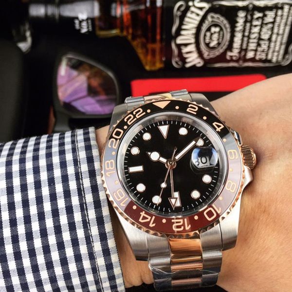 classic mens watches automatic mechanical movement 40mm coke ring watch ceramic case steel strap fashion design wristwatch for men240j, Slivery;brown
classic mens watches automatic mechanical movement 40mm coke ring watch ceramic case steel strap fashion design wristwatch for men240j, Slivery;brown