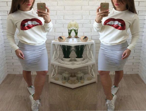 11 autumn new style sequin embroidered red lip long sleeve sweater woman4985386, Black
11 autumn new style sequin embroidered red lip long sleeve sweater woman4985386, Black