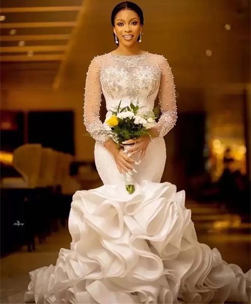 bridal gowns white wedding dresses mermaid ivory formal trumpet applique custom new plus size lace up zipper o-neck tulle beaded long sleeve
bridal gowns white wedding dresses mermaid ivory formal trumpet applique custom new plus size lace up zipper o-neck tulle beaded long sleeve