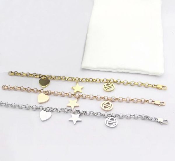 europe america fashion style lady women titanium steel thick chain bracelet with engraved hollow out g initials heart star pendant1450957, Black
europe america fashion style lady women titanium steel thick chain bracelet with engraved hollow out g initials heart star pendant1450957, Black
