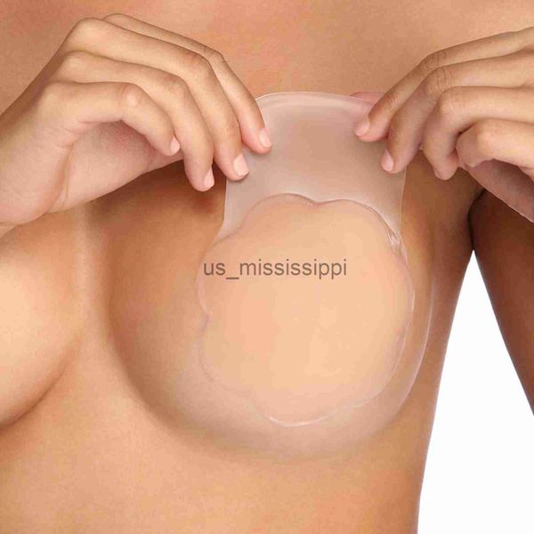 

breast pad silicone nipple cover lift up bra sticker adhesive invisible bra breast pasty women chest petals reusable strapless bras x0831 lf