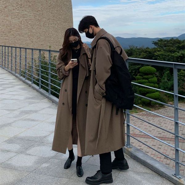 men's trench coats over knee men double breasted windbreaker male british style couple fashion turn down collar overcoats allmatch chic, Tan;black
men's trench coats over knee men double breasted windbreaker male british style couple fashion turn down collar overcoats allmatch chic, Tan;black