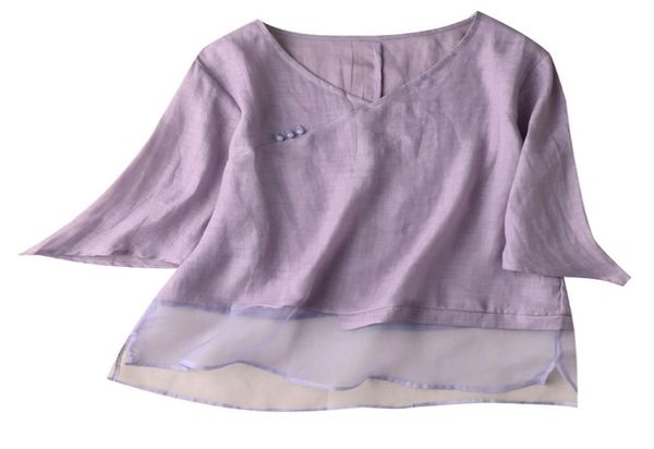 shuchan purple blouses for women chinese style ramie patchwork vneck three quarter sleeve spliced ladies 2105089462862, White
shuchan purple blouses for women chinese style ramie patchwork vneck three quarter sleeve spliced ladies 2105089462862, White