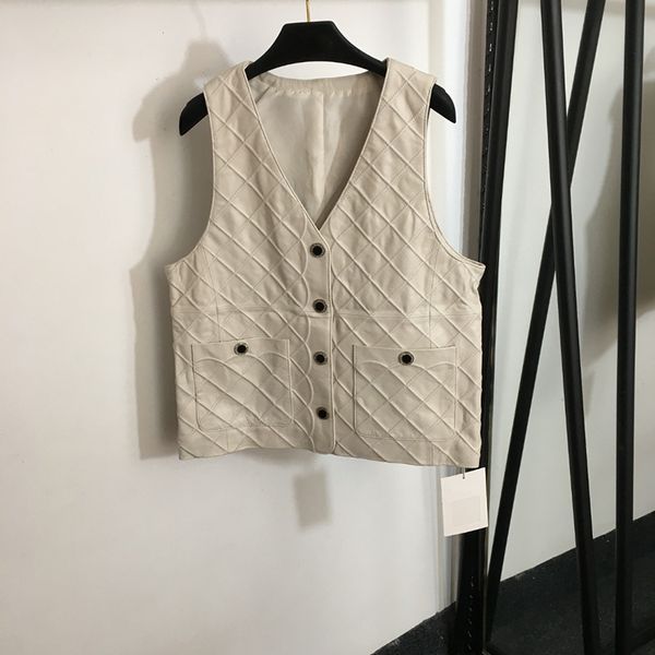 luxury leather vests jackets diamond button designer coat classic v neck jacket female retro sleeveless vests outerwear, Black
luxury leather vests jackets diamond button designer coat classic v neck jacket female retro sleeveless vests outerwear, Black