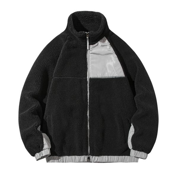 mens jackets mens autumn and winter loose casual spliced lamb fleece coat youth fashion mock collar versatile thickened warm jacket male 230, Black;brown
mens jackets mens autumn and winter loose casual spliced lamb fleece coat youth fashion mock collar versatile thickened warm jacket male 230, Black;brown