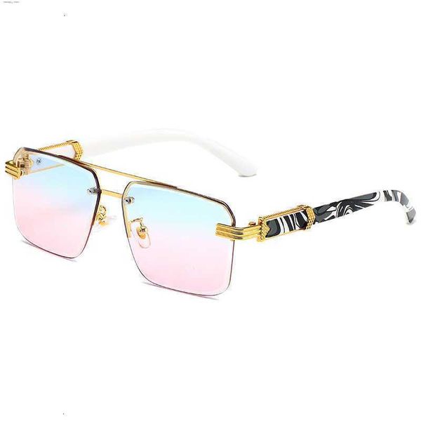 cut glasses square half frame edge sunglasses marble grain wood grain temple sun protection sunglasses nhcu 2zyl 2l5s, White;black
cut glasses square half frame edge sunglasses marble grain wood grain temple sun protection sunglasses nhcu 2zyl 2l5s, White;black