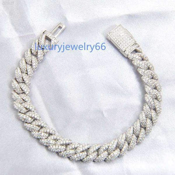 custom 9mm iced out cuban bracelet jewelry white gold plated hip hop cuban link chain moissanite bracelet, Silver
custom 9mm iced out cuban bracelet jewelry white gold plated hip hop cuban link chain moissanite bracelet, Silver