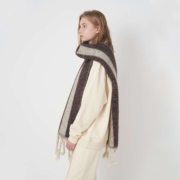 classic vintage warm series wraps vertical striped jagged imitated cashmere scarf thickened knot tasseled large, Blue;gray
classic vintage warm series wraps vertical striped jagged imitated cashmere scarf thickened knot tasseled large, Blue;gray