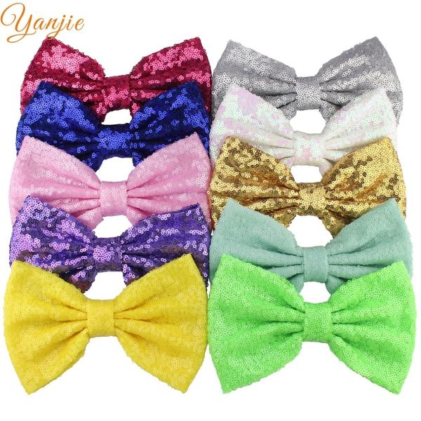 hair accessories 10pcs/lot large chic glitter 7" kids girl big sequins hair bow trendy diy hair accessories for kids barrette hair clip, Slivery;white
hair accessories 10pcs/lot large chic glitter 7" kids girl big sequins hair bow trendy diy hair accessories for kids barrette hair clip, Slivery;white