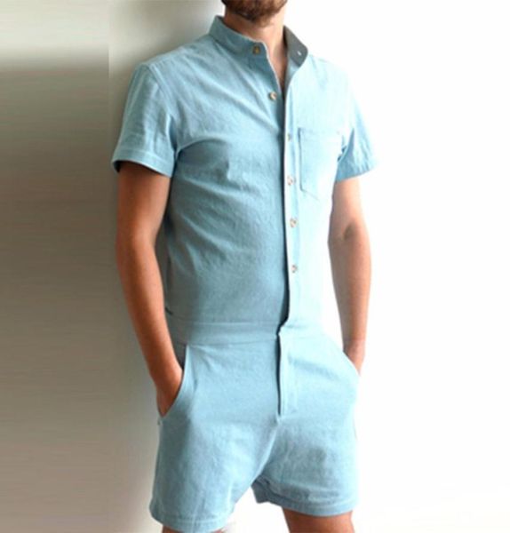 summer fashion short sleeve mens rompers male single breasted jumpsuit cargo short pants boyfriend zip trousers party overalls5137097, Black
summer fashion short sleeve mens rompers male single breasted jumpsuit cargo short pants boyfriend zip trousers party overalls5137097, Black