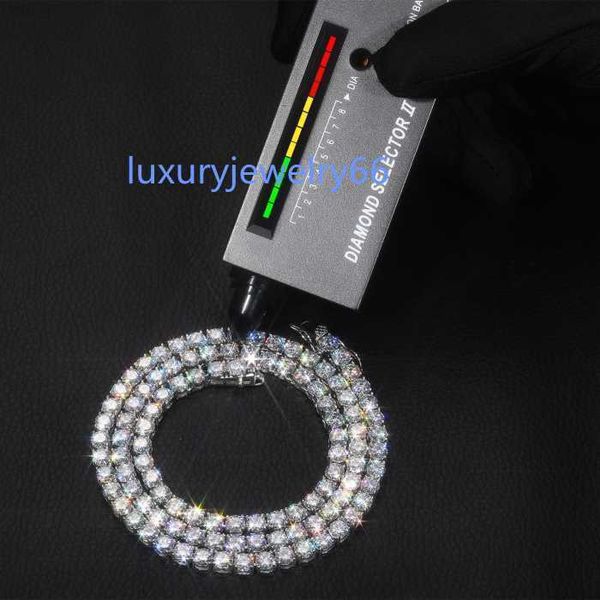 factory price usa warehouse in stock vvs moissanite tennis chain white gold plated diamond clustered tennis necklace, Silver
factory price usa warehouse in stock vvs moissanite tennis chain white gold plated diamond clustered tennis necklace, Silver