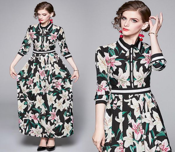 new arrival spring summer fall autumn runway floral print collar long sleeve empire waist women ladies casual party beach maxi dre5203705, Black;gray
new arrival spring summer fall autumn runway floral print collar long sleeve empire waist women ladies casual party beach maxi dre5203705, Black;gray