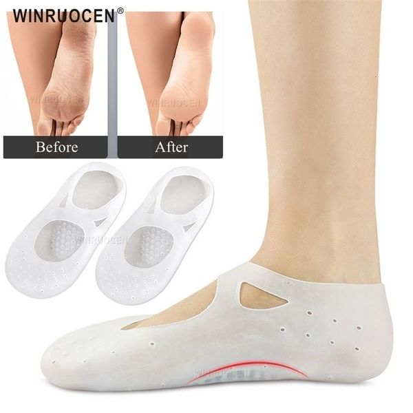 shoe parts accessories winruocen arch support gel sock silicone foot care tool protector pain plantar fasciitis orthopedic heel feet insoles, White;pink
shoe parts accessories winruocen arch support gel sock silicone foot care tool protector pain plantar fasciitis orthopedic heel feet insoles, White;pink