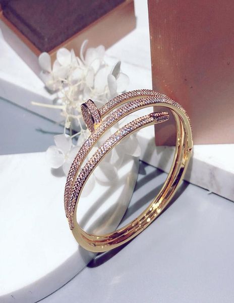 2019popular brand s925 silver plated s nail bracelet double ring bracelet classic design trend fashion dance party couple luxury b5314043, Black
2019popular brand s925 silver plated s nail bracelet double ring bracelet classic design trend fashion dance party couple luxury b5314043, Black